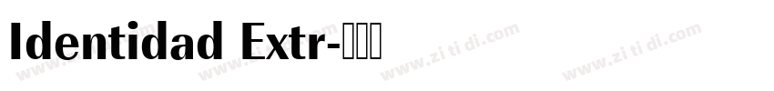 Identidad Extr字体转换